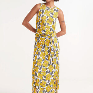 Vestido largo estampado floral Narciso